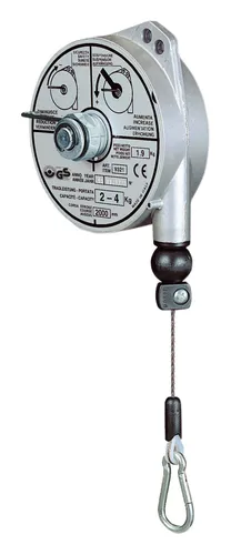 Planeta Federzug Typ 9337 - 4-6 kg, 2,5 m - Hebezeug für präzises Heben und Senken, ideal für Werkstätten und Industrieanwendungen mit hoher Belastbarkeit.