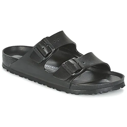 Birkenstock Arizona EVA Sandalen Damen - Größe 39 in Black - Wanderschuhe aus wasserfestem, leichtem EVA mit anatomisch geformtem Fußbett; ideal für Komfort und Unterstützung beim Wandern; Made in Germany.