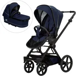 Hartan Kombi-Kinderwagen Ivy GTR Outdoor blau - Hochwertiger Kinderwagen mit umsetzbarer Sitzeinheit, höhenverstellbarem Schieber und UV-Schutz 50+. Ideal für aktive Familien, Made in Germany.
