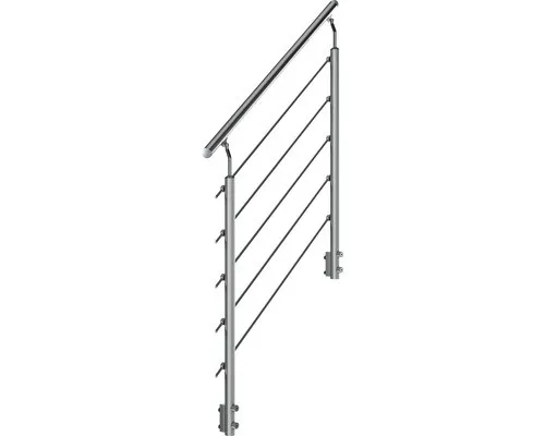 Steiggeländer-Set 4 für Außentreppe Pertura Tallis (Startset) - Robustes Metallgeländer für Treppen, sorgt für Sicherheit und Stabilität im Außenbereich.