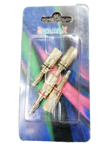 Dynavox Audio Adapter Bananenstecker X-4003 Gold 4 Stück
