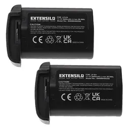 EXTENSILO 2x Akku kompatibel mit Canon EOS 1D X, 1Ds Mark III, 1D Mark III, 1D Mark IV, 1D X Mark 2 Kamera (2600 mAh, 11,1 V, Li-Ion)