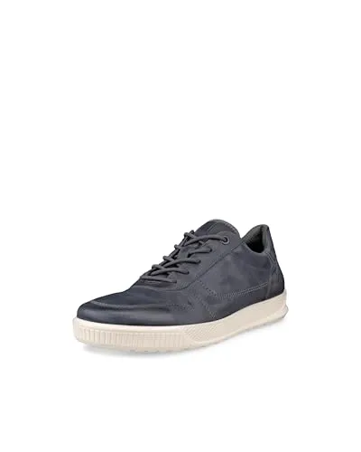 Ecco BYWAY OXFORD Herrenschuhe - Sportliche Schnürschuhe in Grau - Größe 43 - Sneaker für Herren aus hochwertigem ECCO Leder, bieten herausragenden Komfort und flexible Bewegungen dank der ECCO FLUIDFORM Technologie.