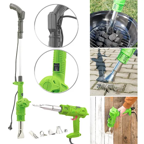 Elektro 6in1-Unkrautvernichter & Grillanzünder, 80 & 650 °C, 2.000 W