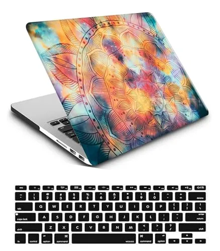 Hülle Kompatibel mit MacBook Pro 15 Zoll 2019 2018 2017 2016 Freisetzung A1990 A1707 mit Touch Bar and Touch ID, Ultradünne Plastik Hartschale Schutzhülle & Tastaturschutz, Farbe Totem