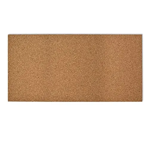 DECOSA Korkplatte 10 mm – 2 Tafeln, 1 m x 0,5 m - Praktische Korkplatte für kreative Organisation - ideal für Notizen, To-Do-Listen und Postkarten. Perfekt geeignet für Kinderzimmer und Büros. Verleihen Sie Ihren Räumen mit DECOSA eine individuelle Note!