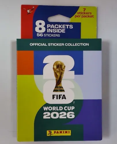 Panini FIFA World Cup 2026 Offizielles Multiset 8 Tüten (56) Fußballbilder