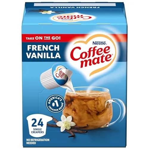 Nestlé Coffee-Mate French Vanilla Flüssige Kaffeesahne (24x11ml) US-Import!