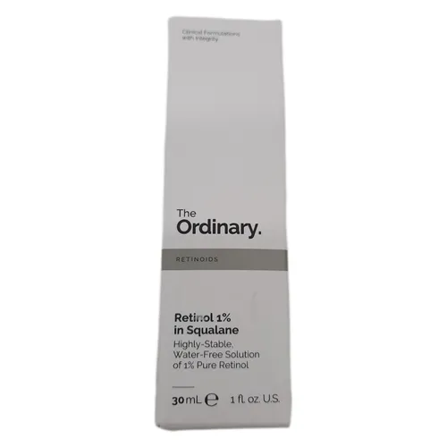The Ordinary Retinol in Squalane 1% - 30 ml - Hochkonzentrierte Formel mit reinem Retinol zur Unterstützung der Hautpflege. Ideal für die abendliche Anwendung, um das Hautbild zu verfeinern und zu glätten.