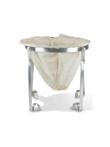 Funktion Jelly Strainer Stand - Praktisches Gelee-Gestell aus Aluminium für eine einfache und saubere Verarbeitung von Lebensmitteln. Ideal für die Zubereitung von Marmeladen und Gelees.