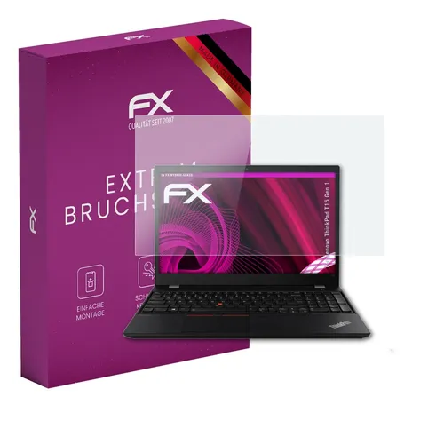 atFoliX Glasfolie für Lenovo ThinkPad T15 Gen 1 Panzerfolie 9H Schutzpanzer