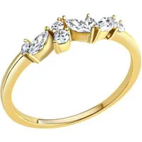 Celesta Gold Ring 375/- Gelbgold Zirkonia - Eleganter Damenring aus 375 Gelbgold mit funkelnden Zirkonia, ideal für besondere Anlässe oder als zeitloses Schmuckstück.