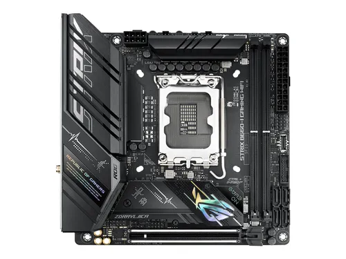 ASUS ROG STRIX B660-I GAMING WIFI - Motherboard - Mini-ITX - LGA1700-Sockel - B660 Chipsatz - USB-C Gen2, USB-C Gen1, USB 3.2 Gen 1, USB-C Gen 2x2 - 2.5 Gigabit LAN, Wi-Fi, Bluetooth - Onboard-Grafik (CPU erforderlich)
