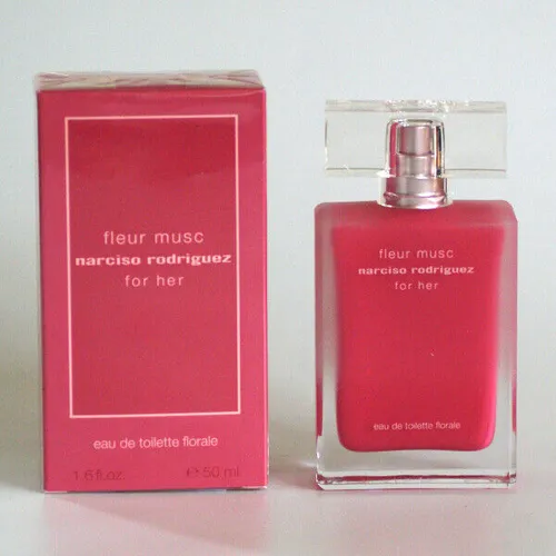 Narciso Rodriguez Florale Fleur Musc für Her EDT 50ml Spray - Damen Eau de Toilette mit blumigem Duft, ideal für den täglichen Gebrauch und verleiht einen Hauch von Eleganz und Frische.