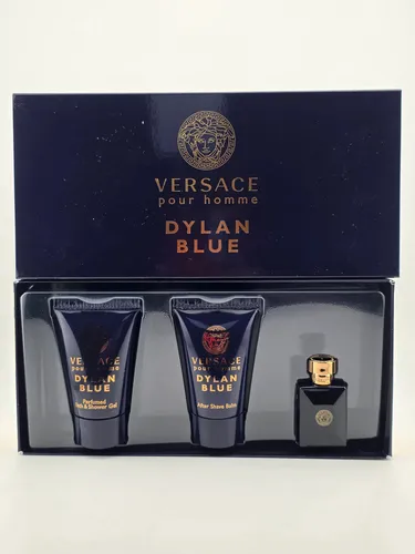 Versace Dylan Blue Pour Homme Geschenkset - EDT 5ml Miniatur + 25ml Aftershave B