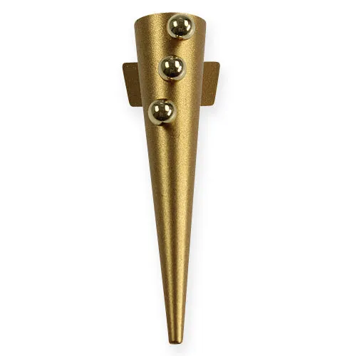 Eleganter Hochzeitsanstecker Mattgold mit Magnet - Universal Reversschmuck für Hochzeiten, einfach anzubringen dank Magnetverschluss und stilvolles Design für einen besonderen Auftritt.