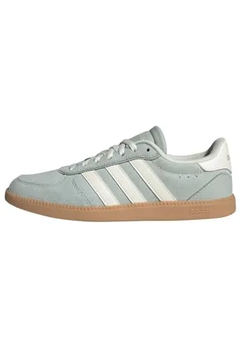 adidas Damen Breaknet Sleek Shoes, Wonder Silver/Off White/Gum 3, 42 2/3 EU