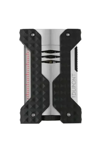 S.T. Dupont W21324 Feuerzeug Windproof Jet Schwarz/Chrom