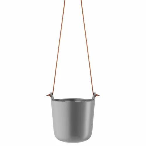 Eva Solo Selbstbewässernder Topf, hängend Nordic grey Ø15 cm - Garten-Zubehör mit innovativem Bewässerungssystem für gesunde Pflanzen! Stilvoller hängender Blumentopf aus Steinzeug, selbstbewässernd und pflegeleicht.