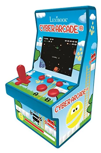 Lexibook Retro Spielkonsole Cyber Arcade® - Konsolen mit 200 klassischen Spielen auf einem 2,8” LCD-Farbbildschirm, ideal für nostalgische Spielstunden unterwegs!