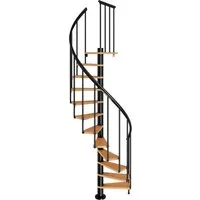 Dolle Spindeltreppe Calgary Ø 120 cm - Innentreppen, platzsparende Spindeltreppe mit elegantem Design für moderne Wohnräume