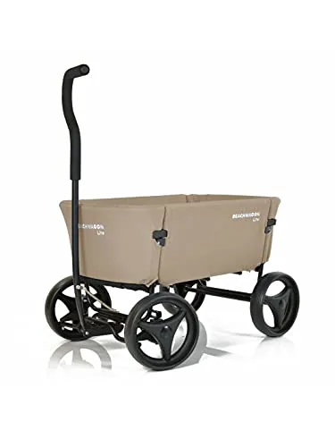 Beach Wagon Faltbarer Bollerwagen LITE - 80 kg - Der BEACH WAGON LITE ist der perfekte Begleiter für Ausflüge mit Familie und Freunden. Mit einer Tragkraft von bis zu 80 kg eignet er sich ideal für Strand, Camping und Reisen. Faltbar und kompakt, lässt er sich leicht transportieren und sorgt für sicheren Komfort beim Fahren.
