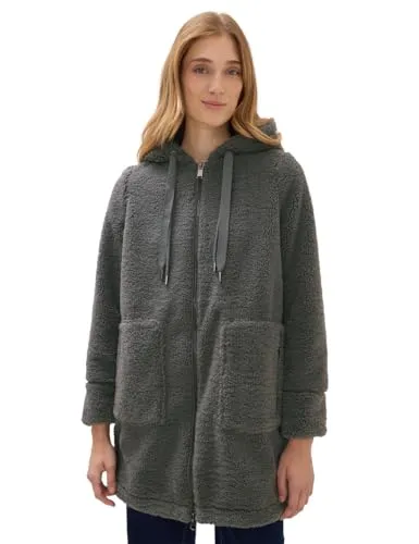 Kurzmantel CECIL für Damen, Gr. XXL (46), pastel olive - Funktionsjacke mit Kapuze, ideal für kühlere Tage und modisch zugleich, pflegeleicht und mit praktischen Taschen für Wertsachen.