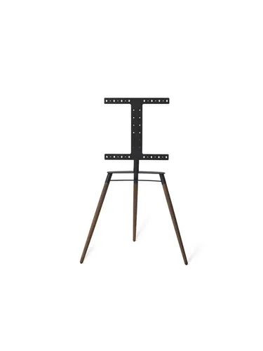Bülow Stand BS19 Black Top Smoked Oak - Max 50 kg - Robuster Bülow Stand BS19 mit massiven Eichenbeinen, ideal für große Fernseher bis 65". Universelle TV-Halterung mit verstellbarem Winkel, sorgt für eine flexible Ansicht ohne Kabelblockierung.
