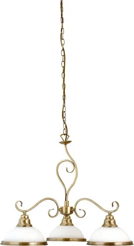 Rabalux 2753 Kronleuchter 3 Spots Elisett, E27, bronze-silber, rund, Klassisch, ø640mm