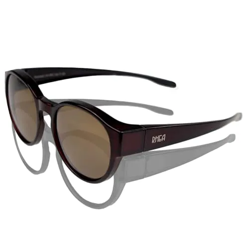 ActiveSol Sonnenbrille Rhea, Braun - Elegante Überziehsonnenbrille - Sportbrillen mit polarisierten Gläsern für optimalen UV-Schutz 400 und hohen Blendschutz, ideal für sportliche Aktivitäten im Freien.