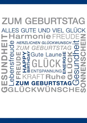 BSB Grußkarten Geburtstag - A4 Glückwunschkarte - Hochwertige Glückwunschkarte im Format 21 x 29,7 cm, ideal für persönliche Geburtstagsgrüße und besondere Anlässe.