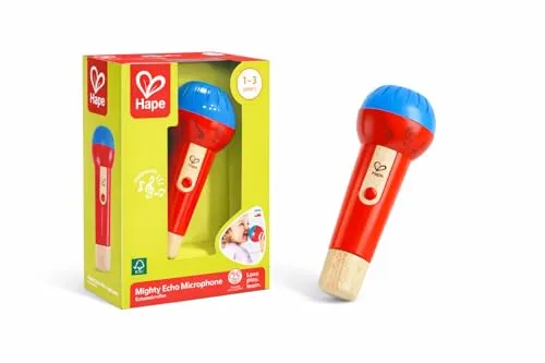 Hape Echo-Mikrofon - Sonstiges - Hochwertiges Echomikrofon ohne Batterie, perfekt für kleine Sänger, die wie ein Popstar klingen möchten!