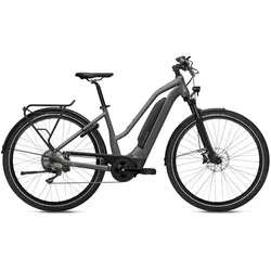 Flyer Upstreet5 7.10 Mixed - Anthracite Gloss - 43cm - E-Bike Citybike mit Trapez-Rahmen für optimale Sitzposition, ideal für Frauen und Männer, sorgt für komfortables Fahren in der Stadt.