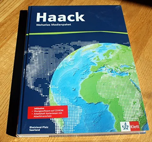 Der Haack Weltatlas Rheinland-Pfalz, Saarland - Medienpaket für Sekundarstufe I und II, inklusive Weltatlas, Übungssoftware und Arbeitsheft für effektives Kartenlesen mit Atlasführerschein.