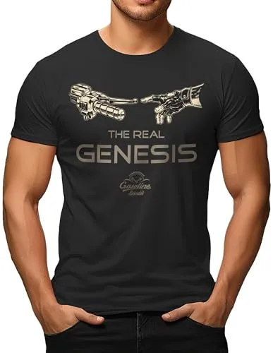 GASOLINE BANDIT Herren T-Shirt für Motorradfahrer - Stylisches Herren T-Shirt mit original GASOLINE BANDIT Design für Biker. Aus hochwertiger Baumwolle für hohen Tragekomfort und Langlebigkeit. Perfekt als Geschenk für Motorradliebhaber. Beachten Sie die Größentabelle.