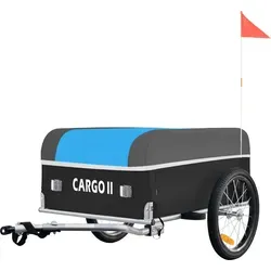 TIGGO VS Cargo II Fahrradlastenanhänger - Lastenanhänger mit 130 Liter Laderaum, stabiler Stahlrohrrahmen und leicht zusammenklappbar für einfache Lagerung. Ideal für den Transport von Lebensmitteln, Ausrüstung und mehr.