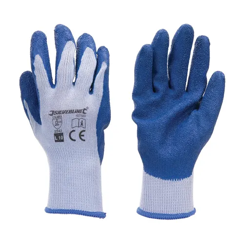 Latex Bauarbeiterhandschuhe Größe L 10 Handschuhe Arbeitshandschuhe Bauarbeiter