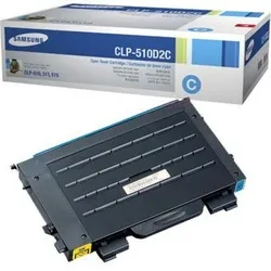 Original SAMSUNG Toner CLP-510D2C cyan - 2.000 Seiten - Toner für Samsung CLP-510 Drucker, hohe Kapazität von 2.000 Seiten in cyan, garantiert 100% Funktionsfähigkeit und optimale Druckqualität.