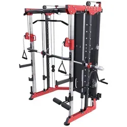 GORILLA SPORTS® Power Rack mit Langhantel und Dip-Station - Power Cage für Krafttraining, bietet vielseitige Übungsmöglichkeiten und hohe Sicherheit durch geführte Langhantelstange. Ideal für intensives Workout zu Hause.