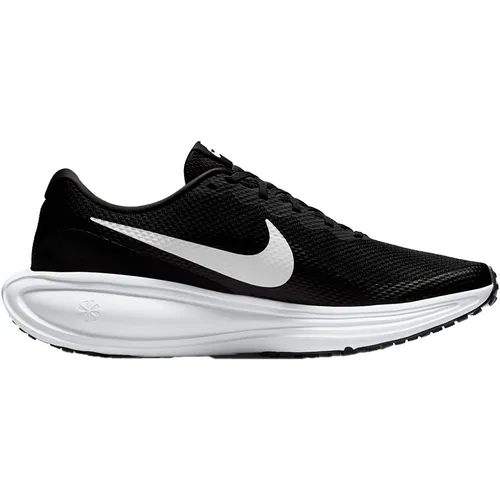 Nike REVOLUTION 8 Laufschuhe Herren – Größe 47 1/2 in Schwarz/Weiß - Hochwertige Laufschuhe aus atmungsaktivem Mesh mit flexibler Gummi-Außensohle für optimalen Komfort und Beweglichkeit beim Laufen.