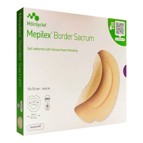 Mepilex Border Sacrum Schaumverband 15x15 cm steril Inhalt: 5 St