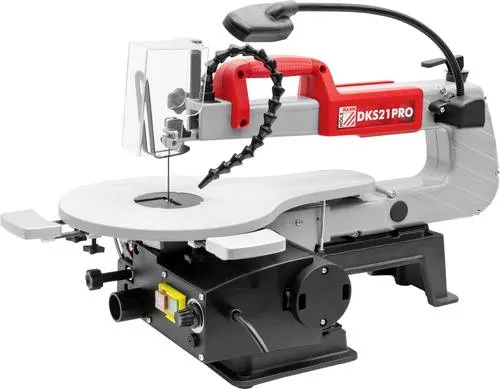 Holzmann Dekupiersäge DKS21PRO 230V - Präzise Laubsäge mit stufenloser Geschwindigkeit und Absauganschluss, ideal für Holz, Kunststoff, Metall und mehr