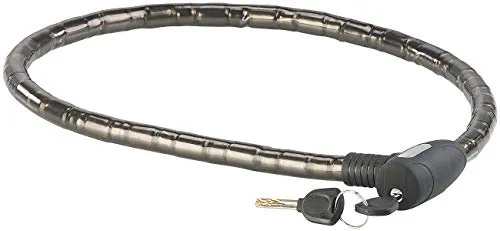 PEARL Stahlschloss: Stahl-Gliederschloss, spezialgehärtete 17-mm-Stahl-Hülsen, 100 cm (Stahlgliederschloss, Fahrrad-Kettenschlösser, Roller)
