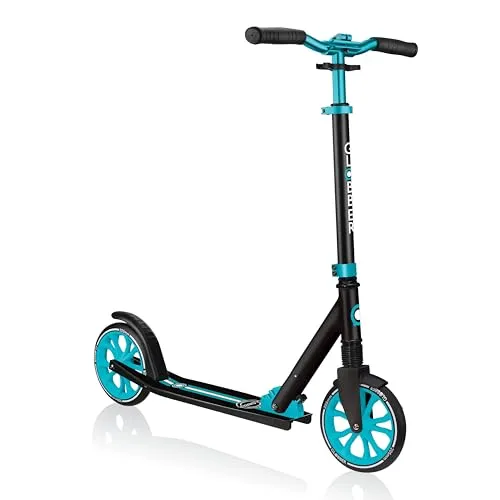 Globber Tretroller NL 205 Scooter - Alu-Deck, ABEC 7, komfortable Vorderradfederung und antirutsch Trittfläche in Blau
