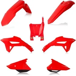 Cycra MX Replika-Set 5-teilig - Rot/Weiß/Schwarz - Motorradzubehör: 5-teiliges Cycra Replika Kunststoff Set für individuelles Design und optimale Fahrzeuganpassung.