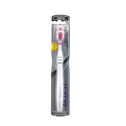 Dr. BEST Polimed Zahnbürste, Mittel, (6 x 1 Stück)
