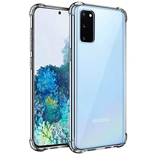 CoolGadget Rugged Handyhülle für Samsung Galaxy S20 Rugged Case, stoßdämpfende TPU Hülle Transparent Klar, kompatibel mit Samsung Galaxy S20 (6,2 Zoll)