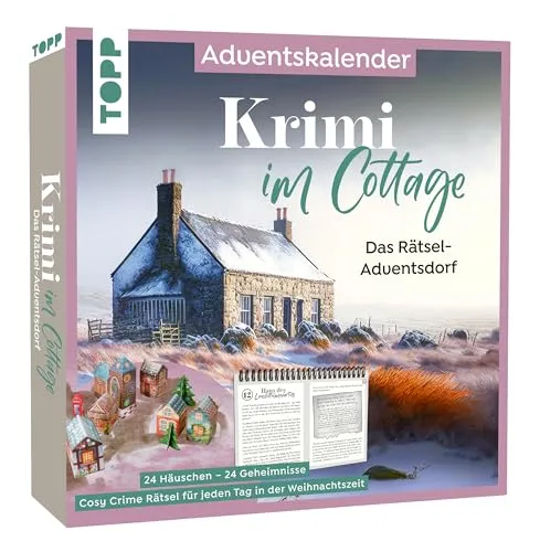 Krimi im Cottage - Das Rätsel-Weihnachtsdorf Adventskalender - Adventskalender mit 24 Häuschen und Krimi-Rätseln für jeden Tag im Dezember. Ideal für gemütliche Abende und spannende Entdeckungen.