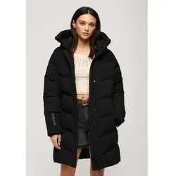 Superdry W5011782A City Chevron Quilted Parka schwarz (XL) - Lässiger, gesteppter Parka aus hochwertigem Polyester mit verstellbarer Kapuze und komfortablen Ärmelbündchen. Perfekt für stilvolle Wärme in der kalten Jahreszeit.
