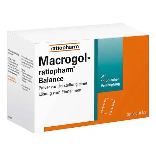 Macrogol ratiopharm Balance Pulver zur H.e.Lösung zum Einnehmen Pulver zur Herstellung einer Lösung zum Einnehmen 30 St